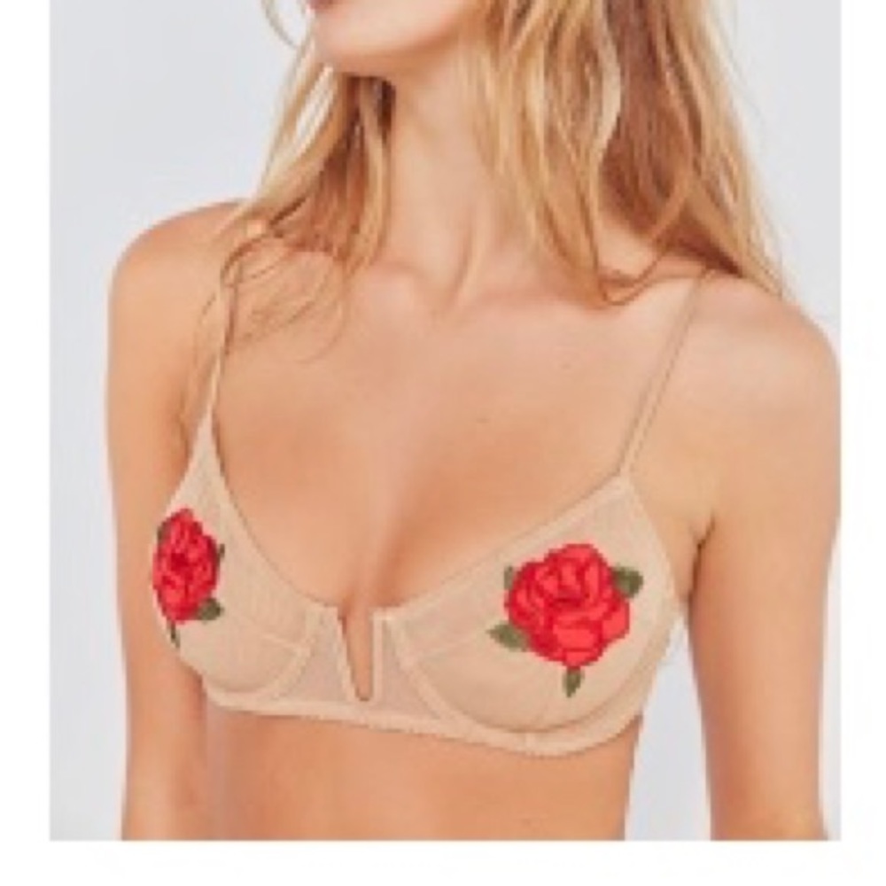 Urban Outfitters Sheer Underwire Bra
